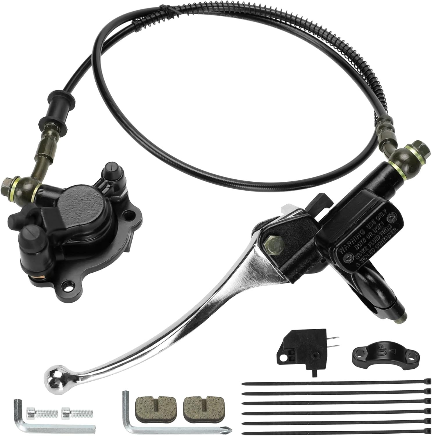 Hydraulic Brake Assembly for Mini Bikes, Superior Stopping Power and Durability