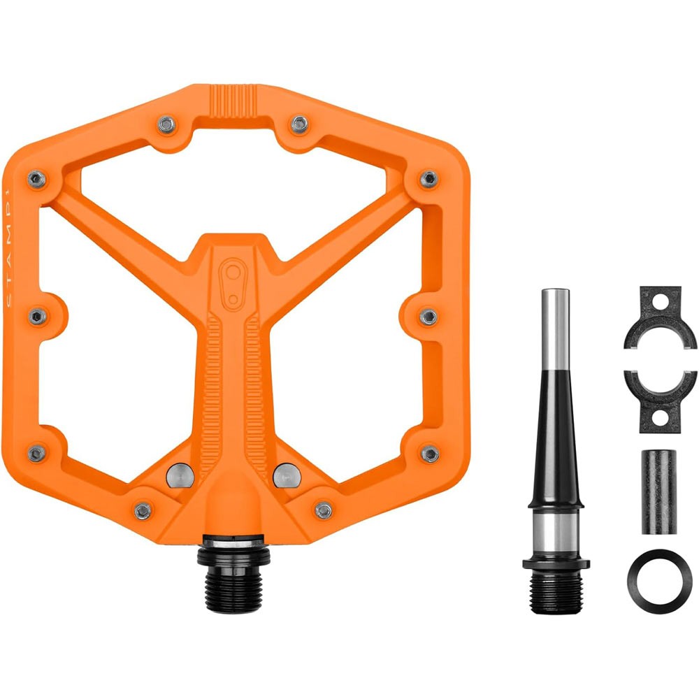 Crank Brothers Stamp 1 Gen 2 Composite Platform Pedals Large Orange