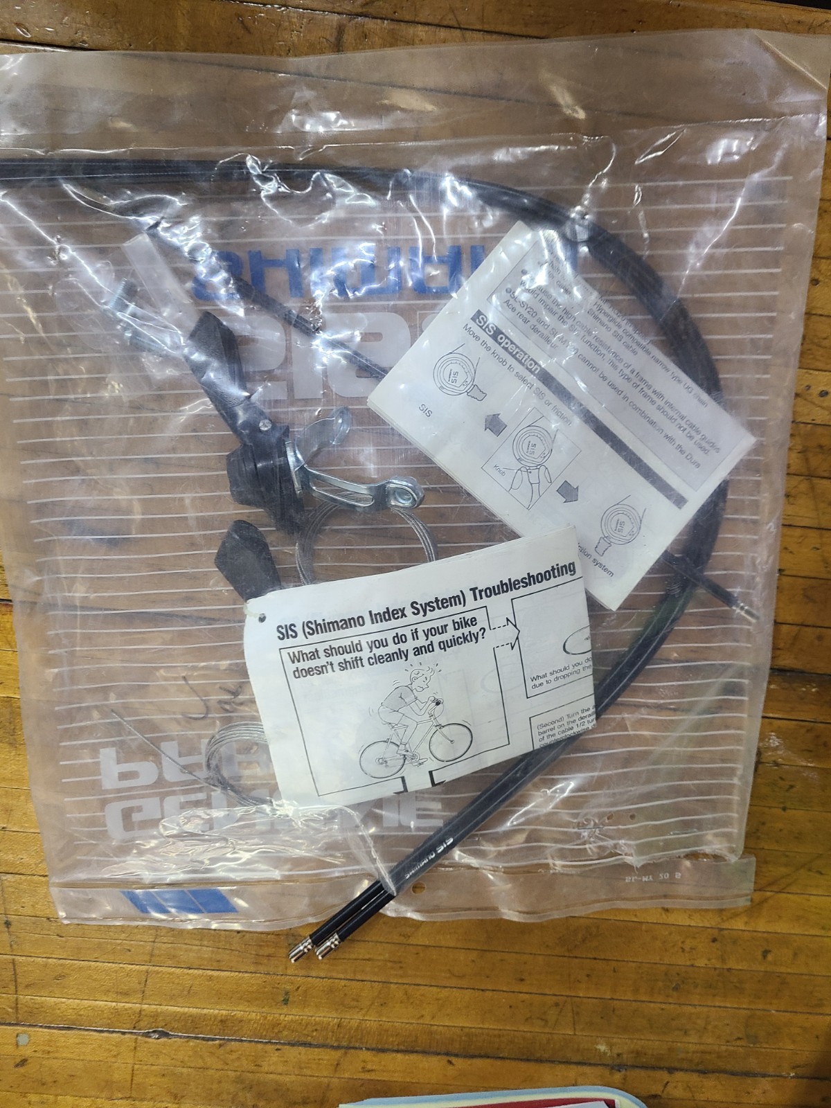 NOS Shimano SL-SY20 SL-MY20 6 Speed Double Thumb Shifters w/ Cables