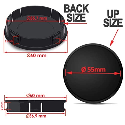 4 x 60mm ABS Car Alloy Wheel Centre Universal Rims Hub Center Caps Auto Tuning