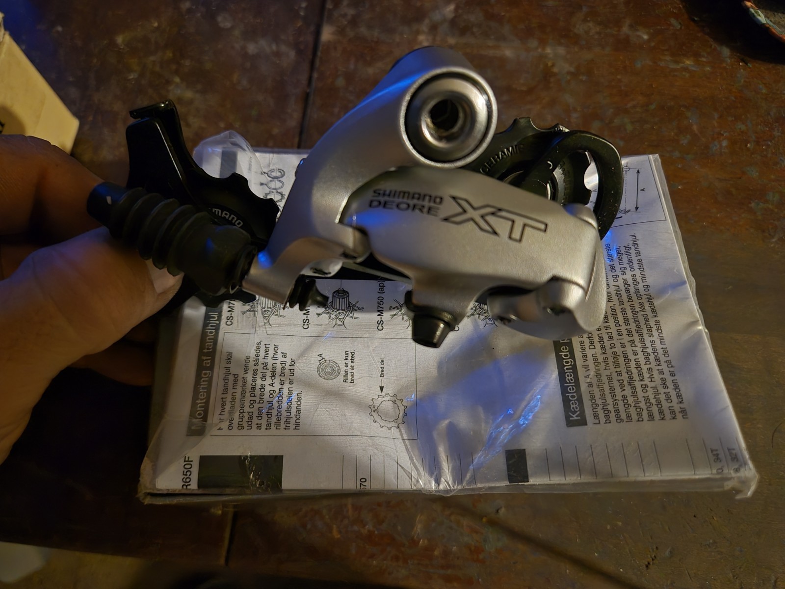 Shimano Deore Xt Crankset And Rear Derailleur Nos M750/m752