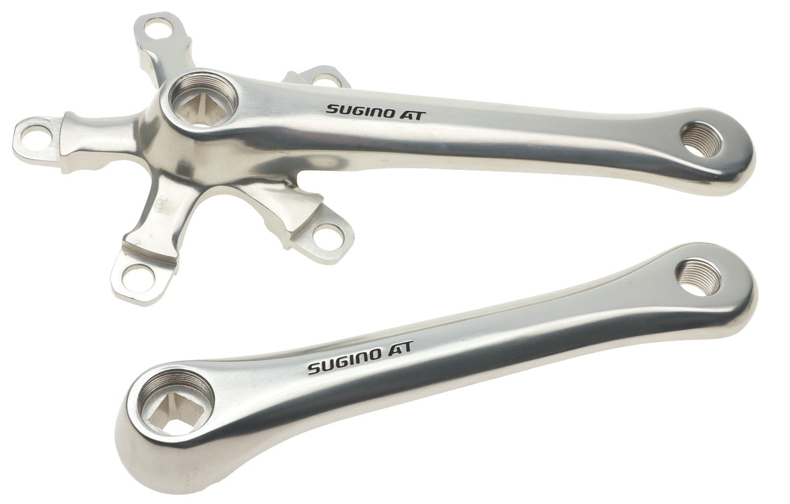 Sugino Aero Tour AT Crankset 170mm Silver No Chainrings NOS NEW Vintage