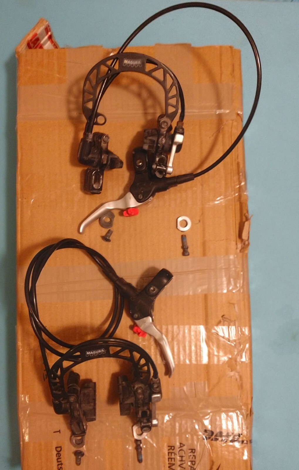 Magura HS33 Silver Black Set Hydraulic Rim Brake Complete Set Brakes