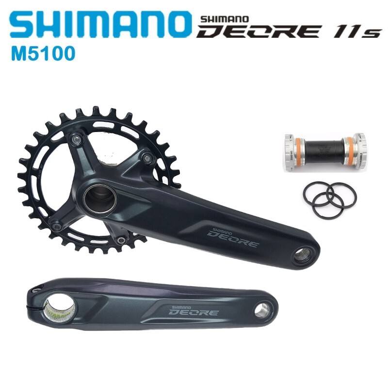 Shimano Deore FC M5100 1×10 11 Speed Crankset 170MM 175MM BB52 MTB Mountain Bike