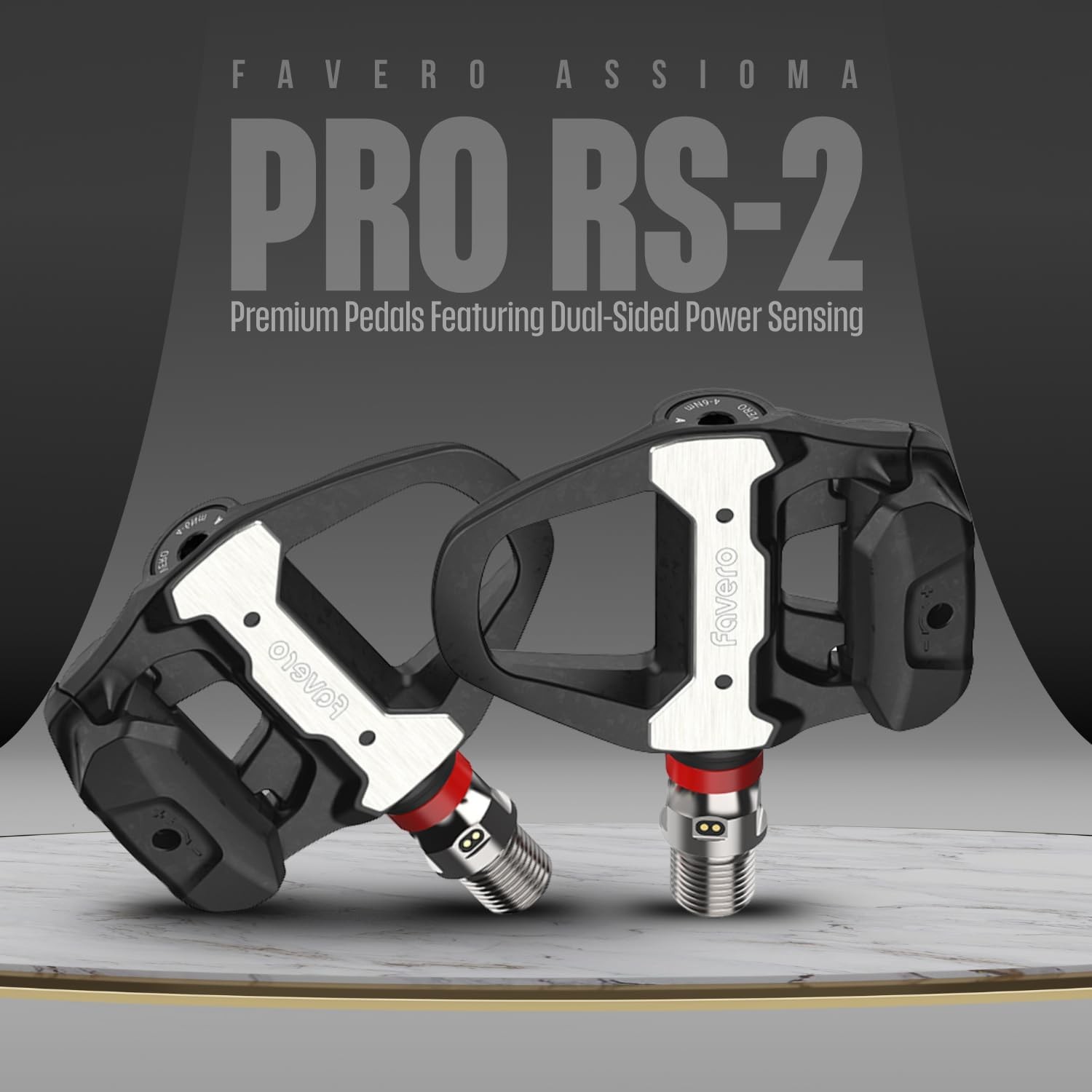 NEW Favero Assioma PRO RS-2 Dual Power Meter Pedals Shimano SPD-SL Road Bike