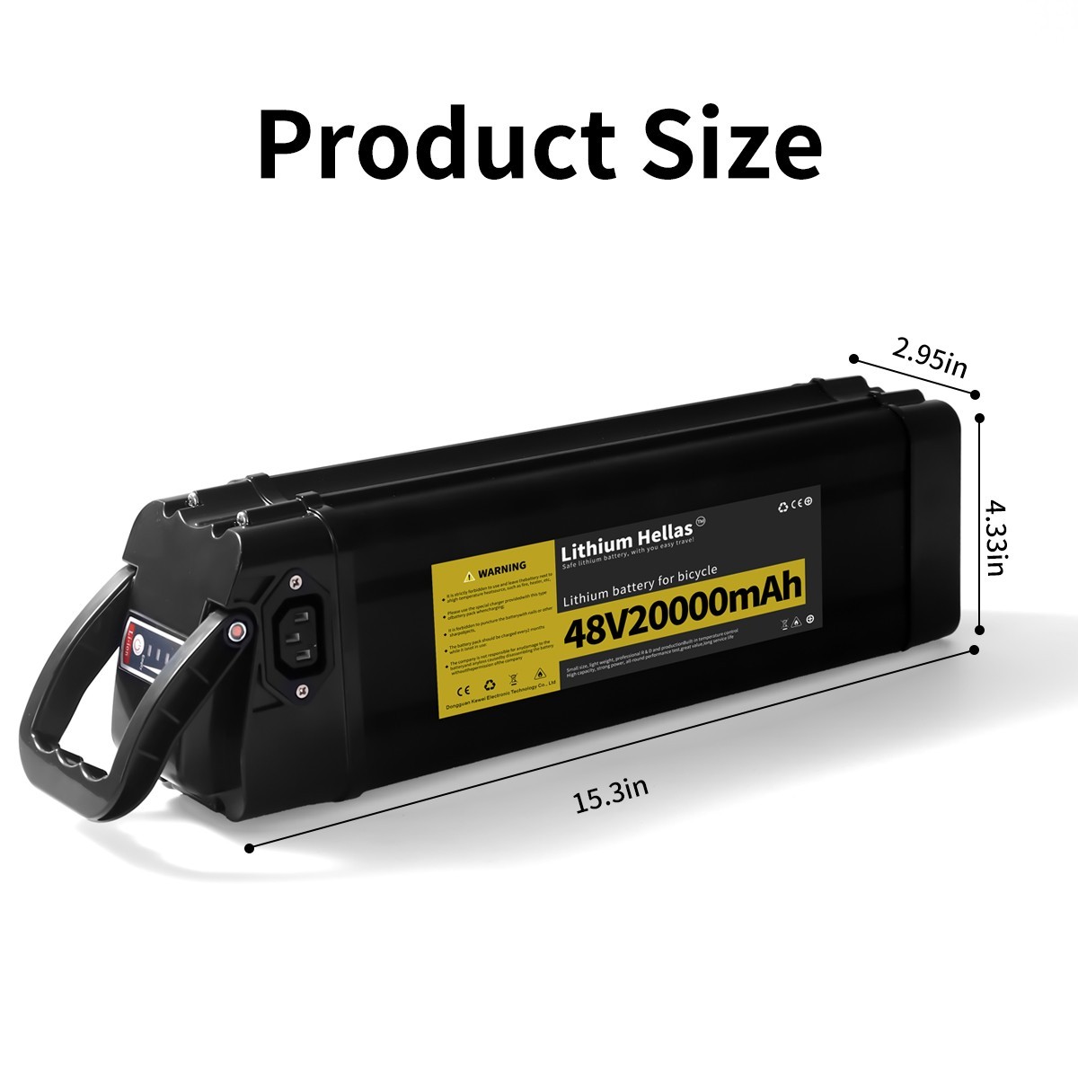 48V20Ah Lithium Battery for Folding Electric Bike,Ebike Replacement Batteries