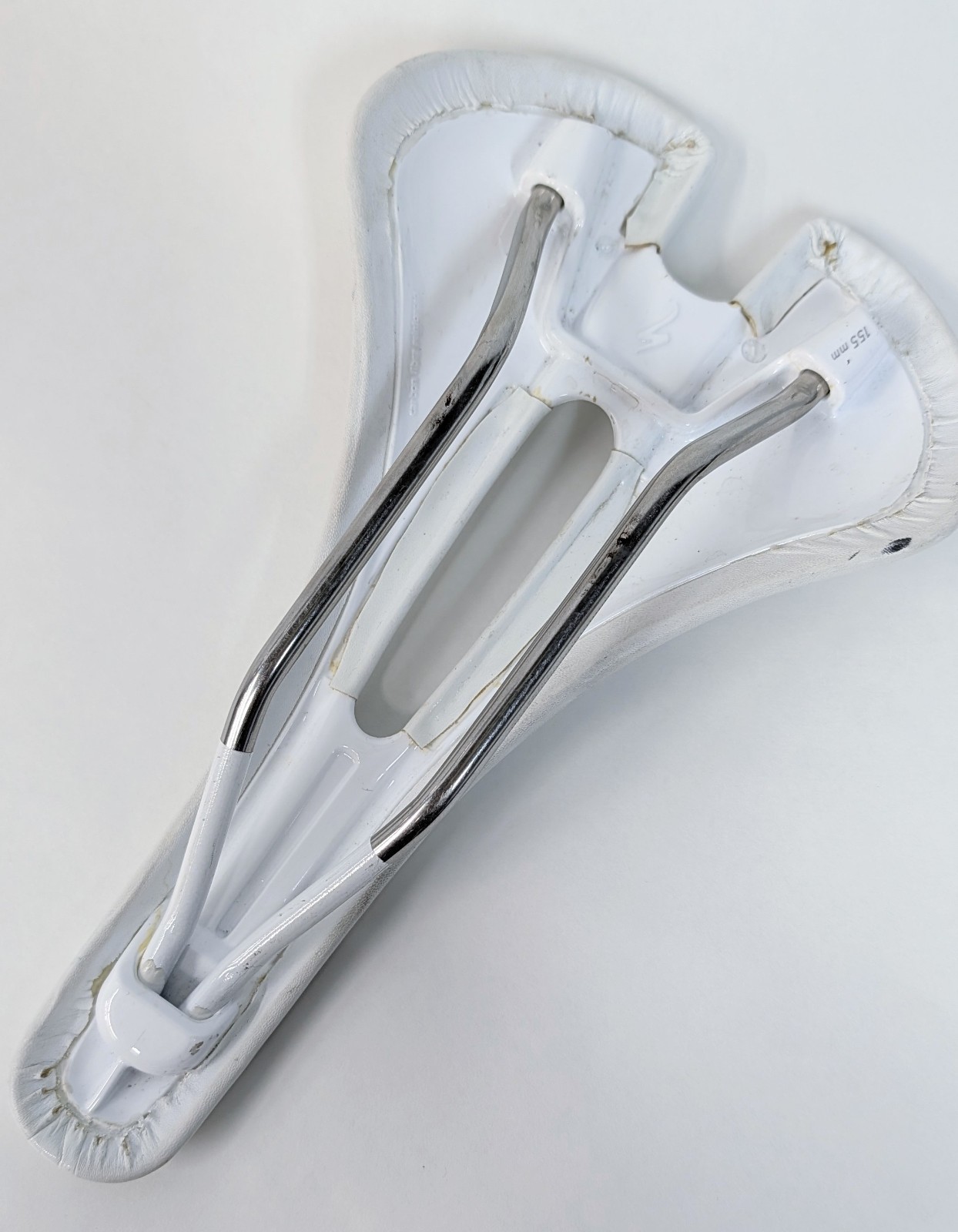 Specialized Romin Saddle White Titanium Rails 155mm Cut-Out Road Gravel Cycling