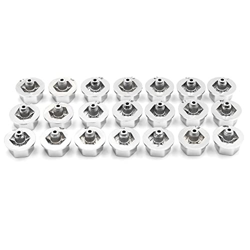 6.5mm(0.26″) Wheel Rim Lip Rivets Nuts Chrome Silver Universal Replacement,