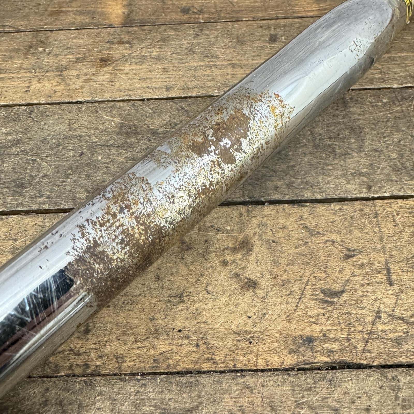 Vintage Diamond Back BMX Seatpost 25.4mm Drain Pipe Chrome 15in Old School BMX
