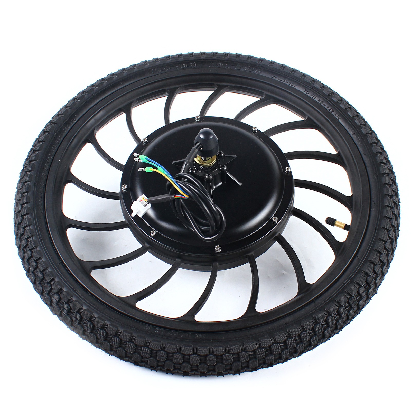 1000W 48V 20″ Rear Wheel Brushless Gearless Hub Motor For Ebike 0-40km/h