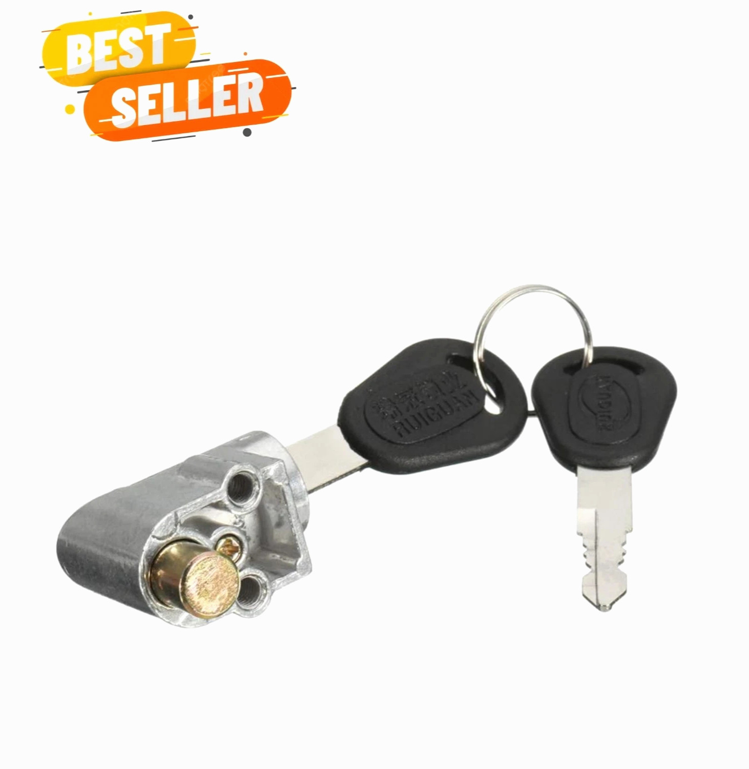 Universal Safety Lock for E-Bike Battery with Two Keys – Compact and Efficient