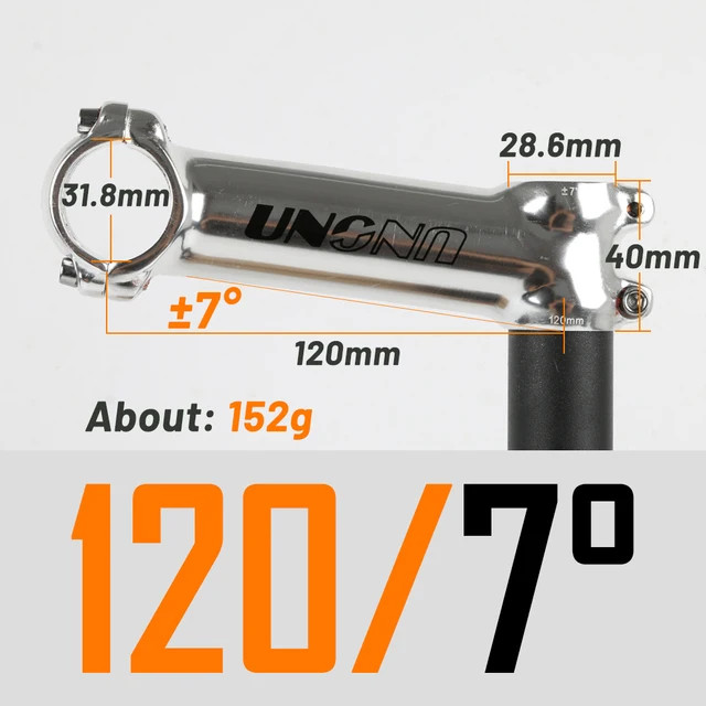Ultra Light Bicycle Stem 7/17/35 Degree 60-130mm Mountain Road Bike Handle Stem