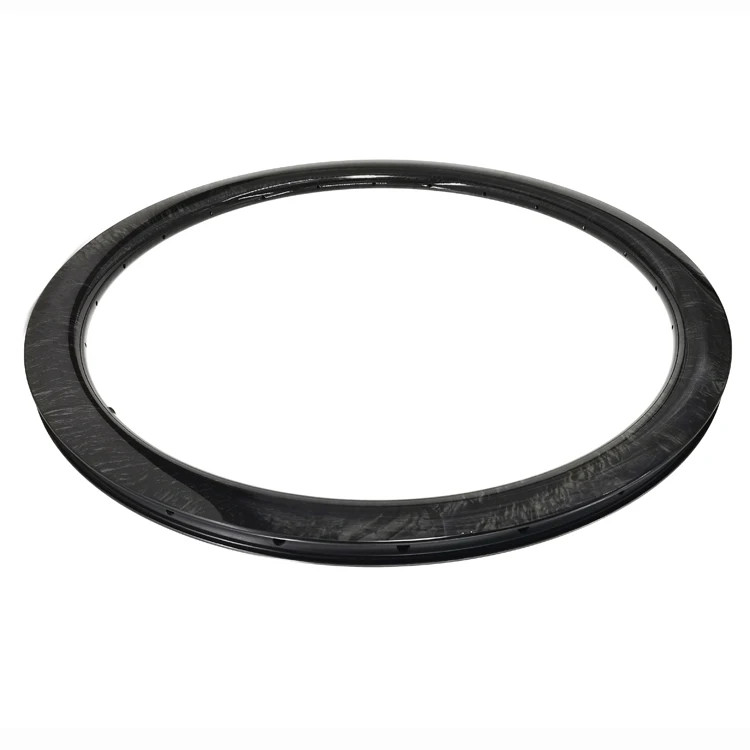 700C 25mm Wide 45/55mm Depth Asymmetric Carbon Road Bicycle Rim Disc Brake Ring