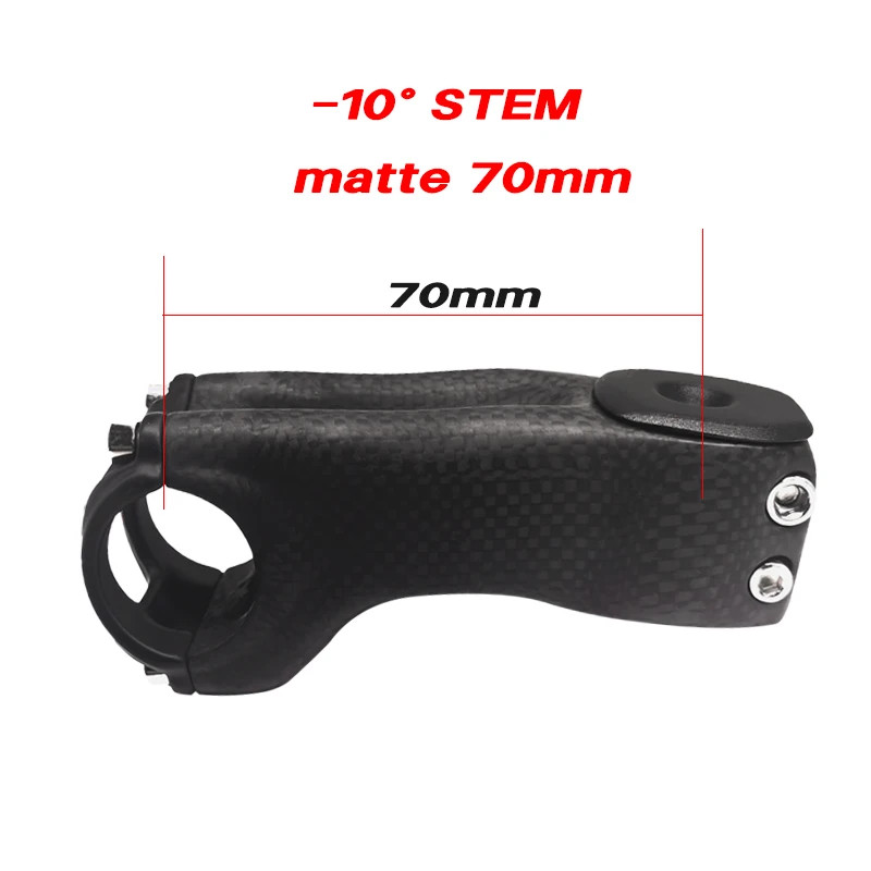 Carbon Stem -10 Degree Ultralight Road/MTB Bicycle Handlebar Stem Parts 60-120mm