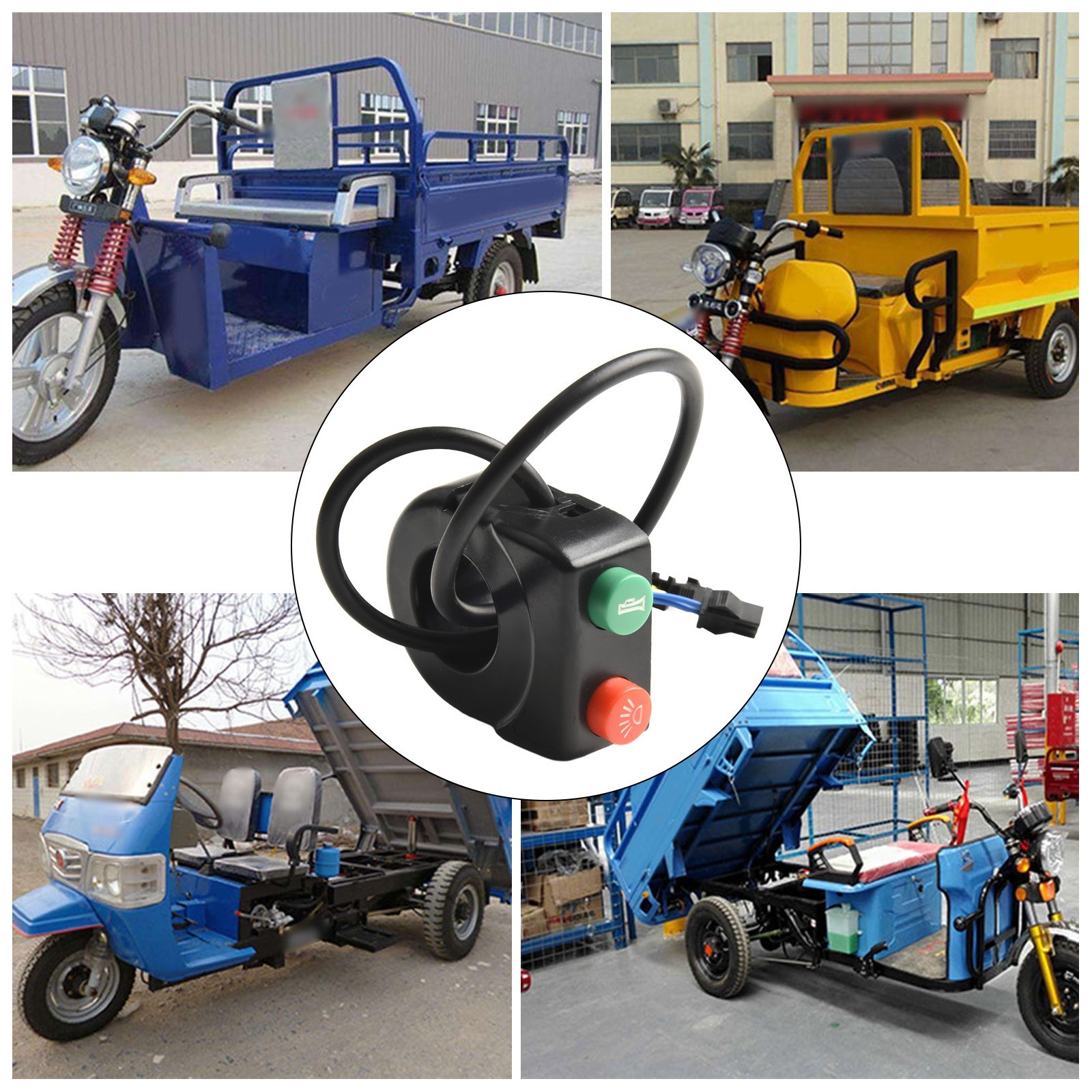 Ebike Switch 24V 36V 48V 3 In 1 ABS E-scooter For ATV Scooters Snowmobile