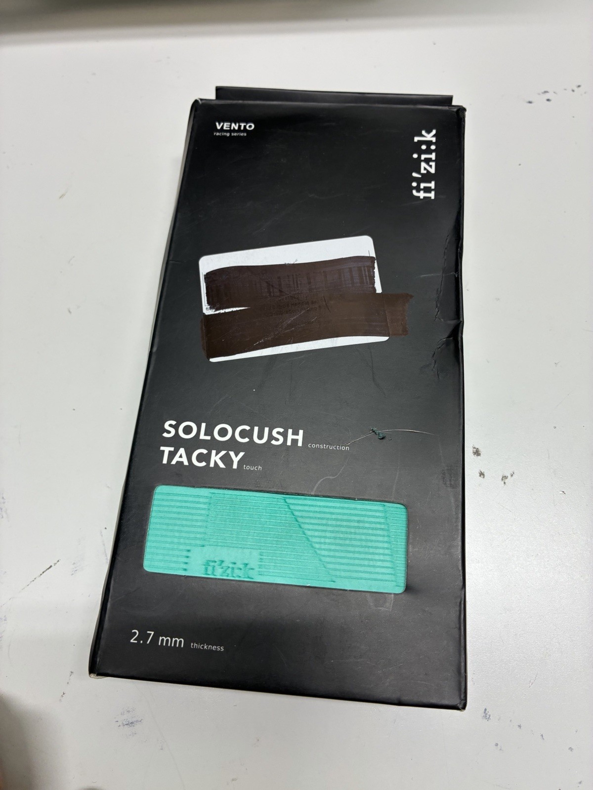 Fizik Vento solocush tacky bianchi green celeste blue 2.7mm Handlebar Bar Tape