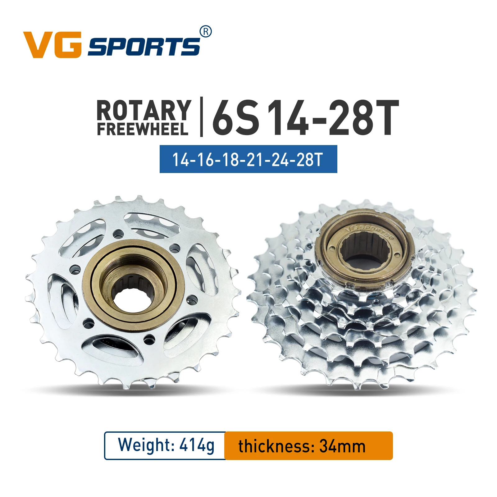 1Pc Bike Sprocket 5/6/7/8/9/10/11 Speed Thread Freewheel 14-28T 13-28/32T 11-32