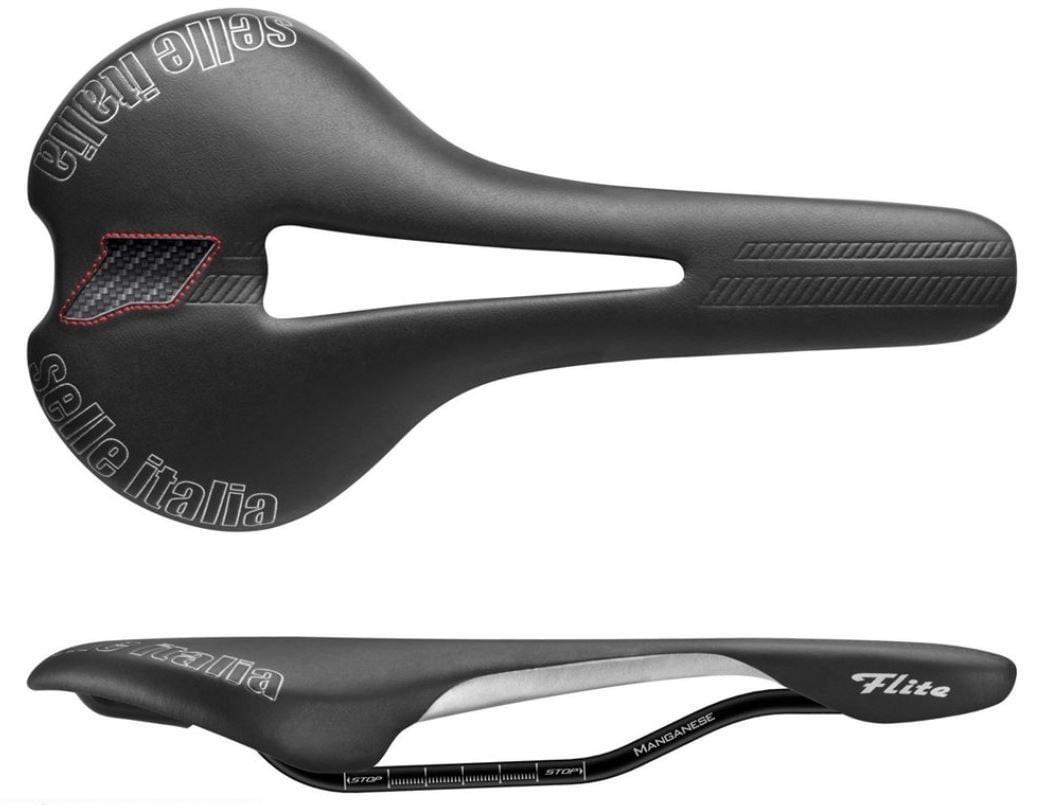 Selle Italia FLITE TM Flow Manganese Rail Black L2 275mm x 145mm MSRP $130!