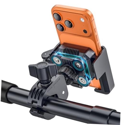 Anti-Vibration Bike Phone Holder – Shockproof Motorcycle Phone Mount