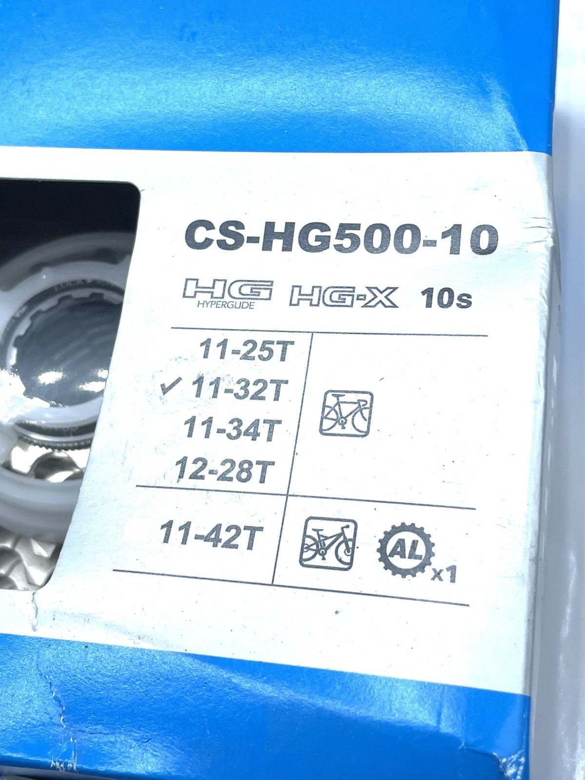 Shimano CS-HG500 Cassette – 10-Speed, 11-32t, Silver NEW