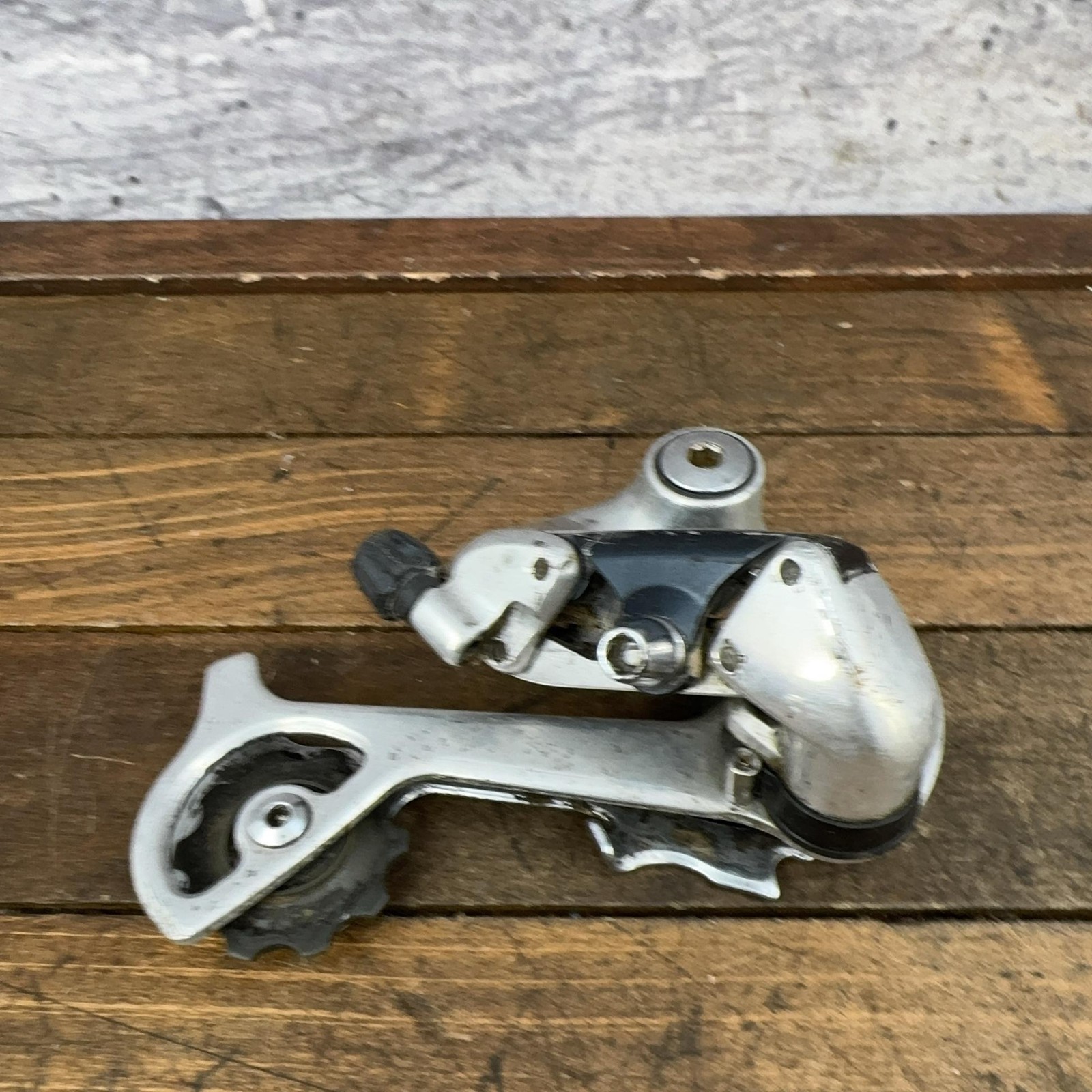 Vintage Shimano Deore XT RD-M735 Rear Derailleur Long Cage Silver Japan MTB 265g