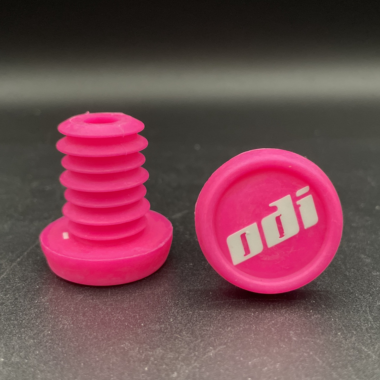 One PAIR ODI BMX Bicycle Nylon Handlebar Push-In Bar Ends Plugs – Pink
