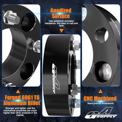 ATV Wheel Spacers 4×110, Compatible with CFMoto, 1.5″-12×1.25 -2pc black