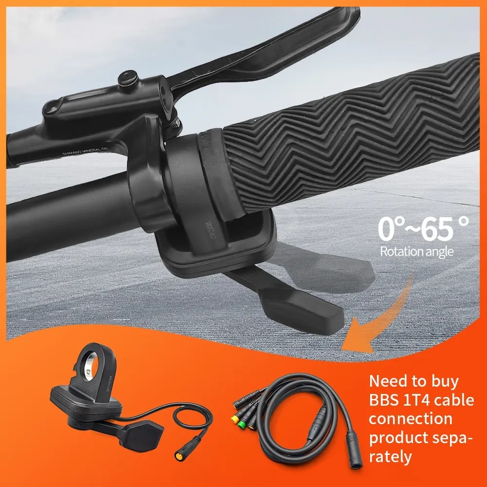 E-Bike 3Pin Female Thumb Throttle Accelerator For BAFANG BBS01 BBS02 BBSHD motor