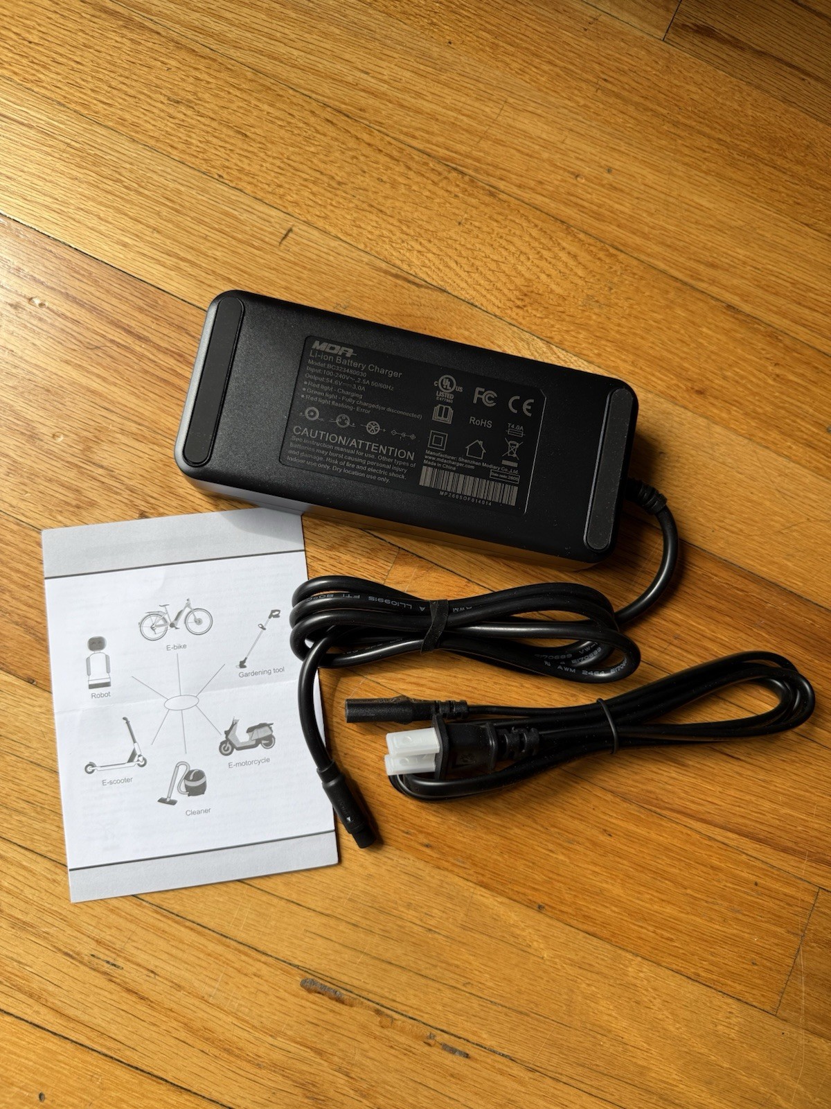 BANDIT X-TRAIL PRO E-BIKE CHARGER 48 V – 54.6V 3A UL 62368