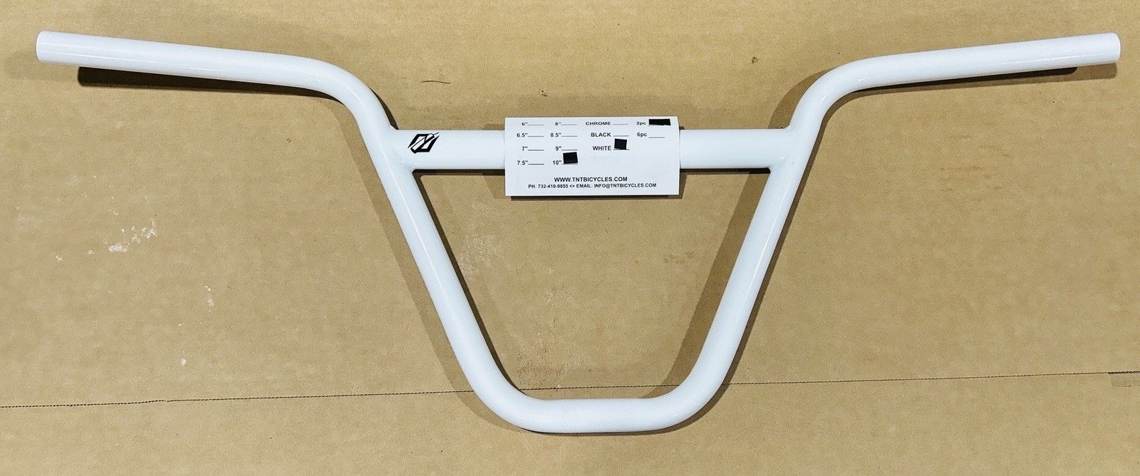 TNT BICYCLES – 10″ RETRO HANDLEBAR (WHITE) – B-STOCK (DISCOUNTED)