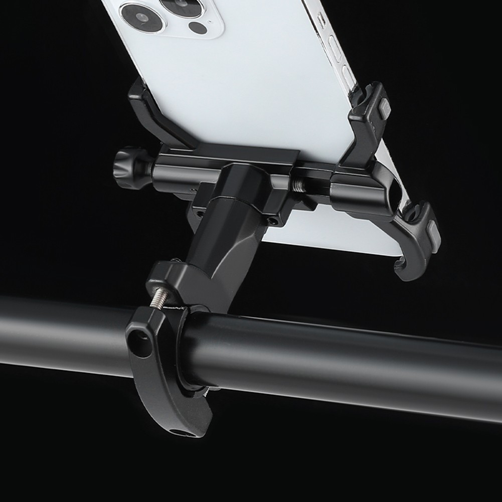 Motorcycle Phone Holder Sturdy Aluminum Alloy Adjustable Viewing Angle