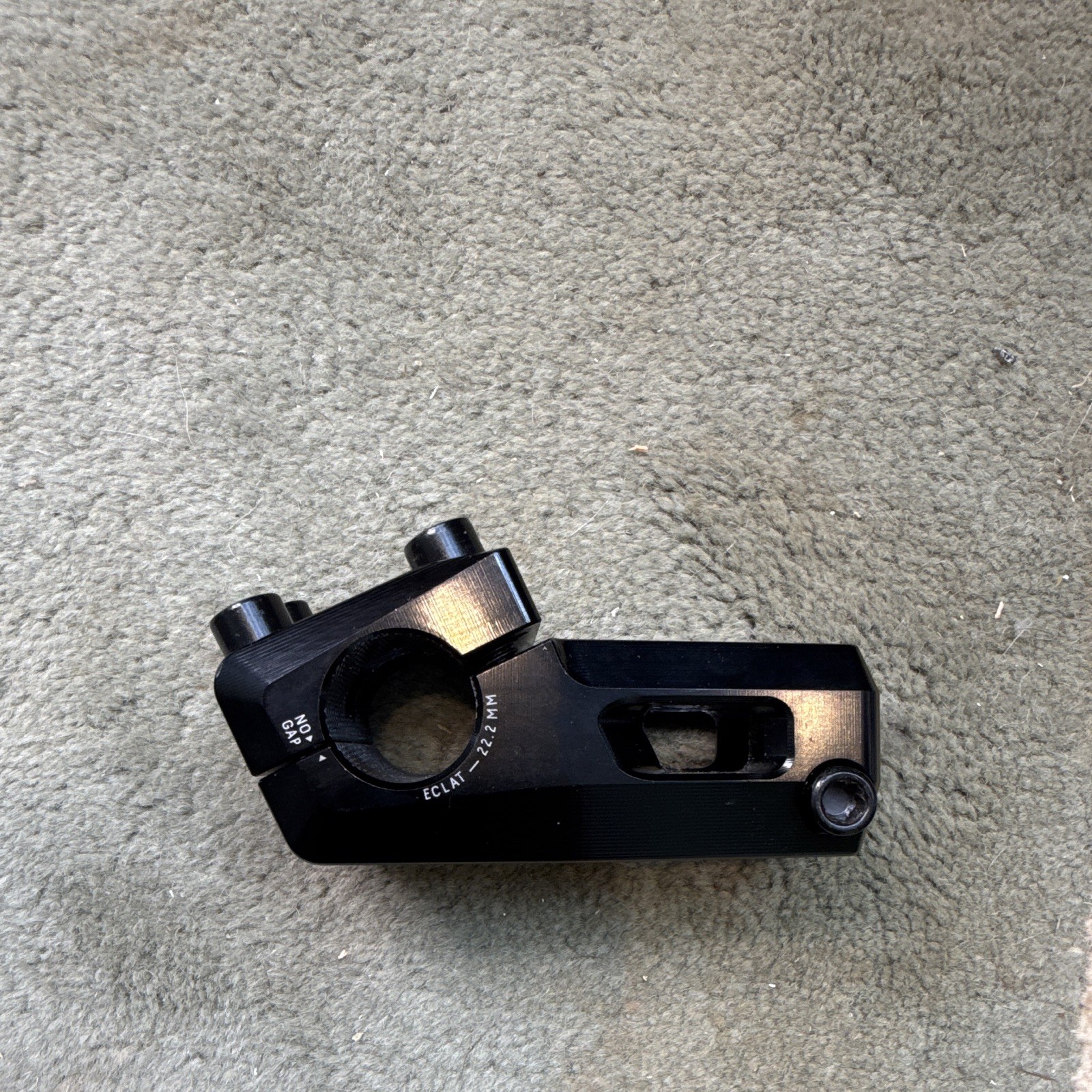 Éclat Felix Threadless BMX Stem Black 52mm Reach 22.2mm Clamp 1 1/8″