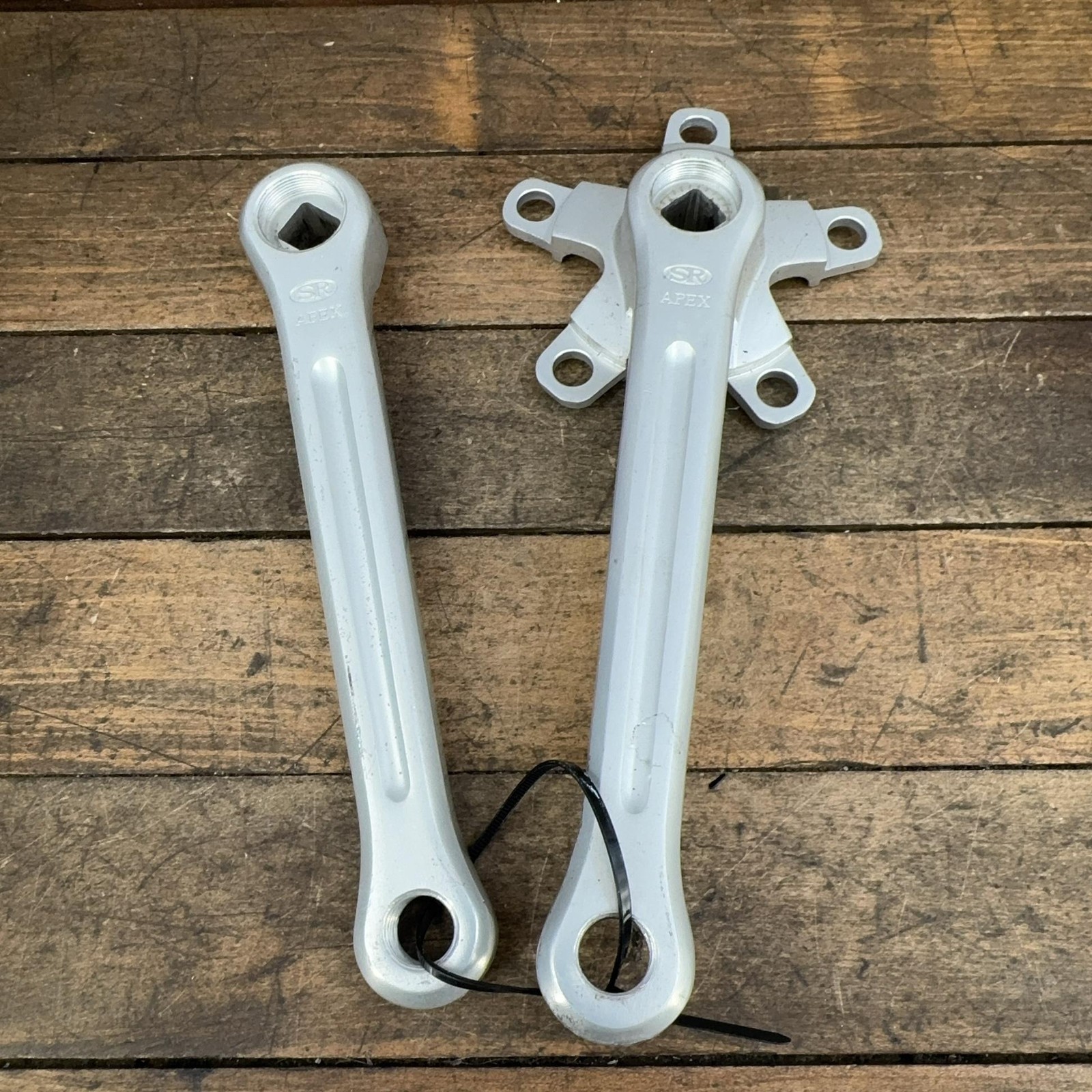 Vintage SR Apex Crank Set 170 Mm 86 BCD NOS Square Taper Double 70s Road Japan