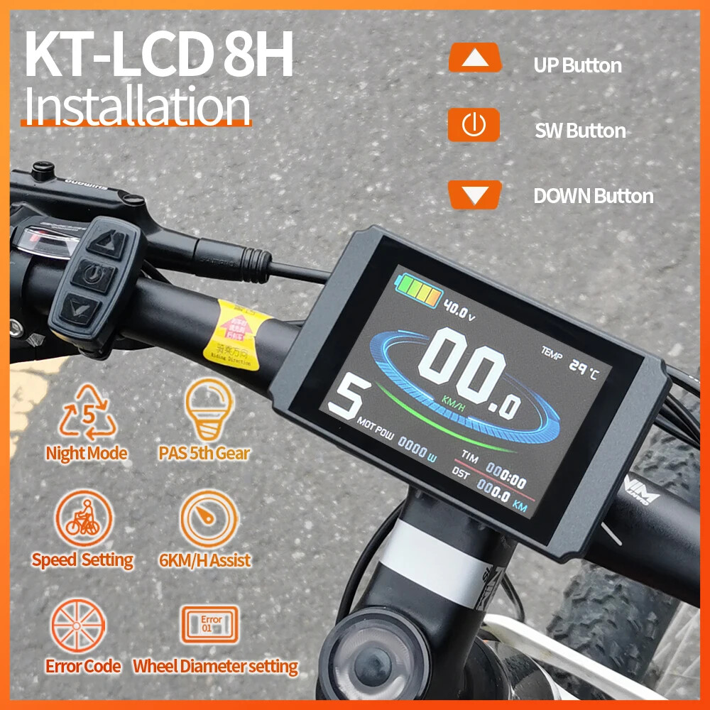 KT Electric Bike 30A 35A 50A 1000W 1500W 3000W Controller 36V/48V LCD Display
