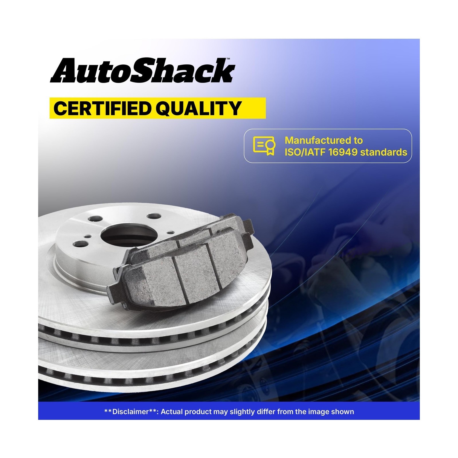 Front Brake Rotors w/ Premium Pads – For Chevy Equinox 2010-2017