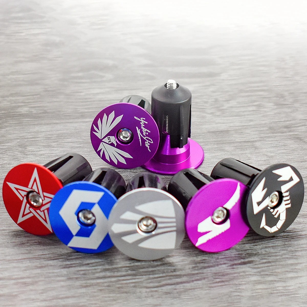 MTB Road Bike Handlebar End Plugs Handle Bar End Cap BMX Bike Grip Cover Bicycle