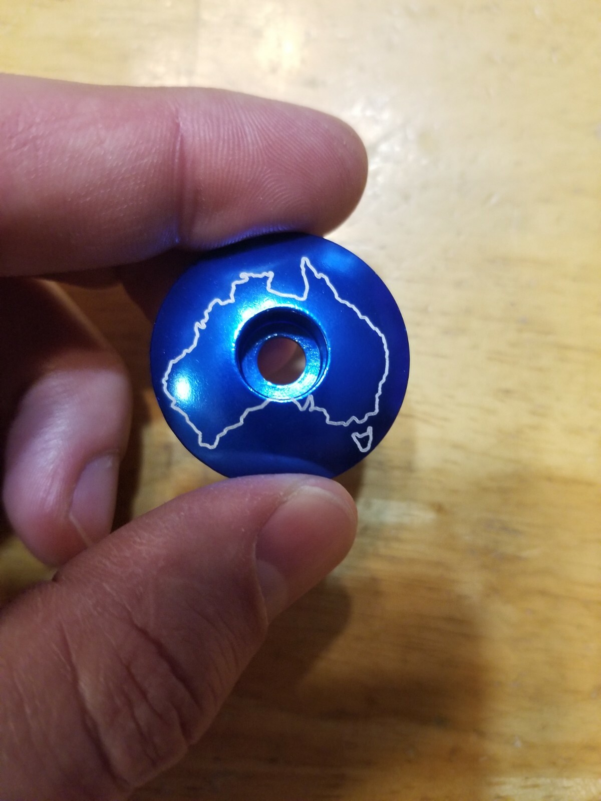 Australia Bicycle Bike Headset Stem Top Cap 1 1/8″ Blue