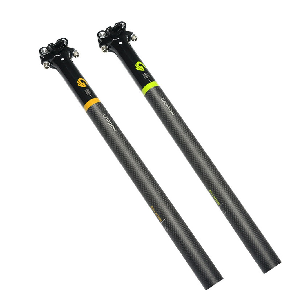 ASIACOM Carbon Fiber MTB Road Bike Ultralight Seat Post 25.4/27.2/30.8/31.6mm