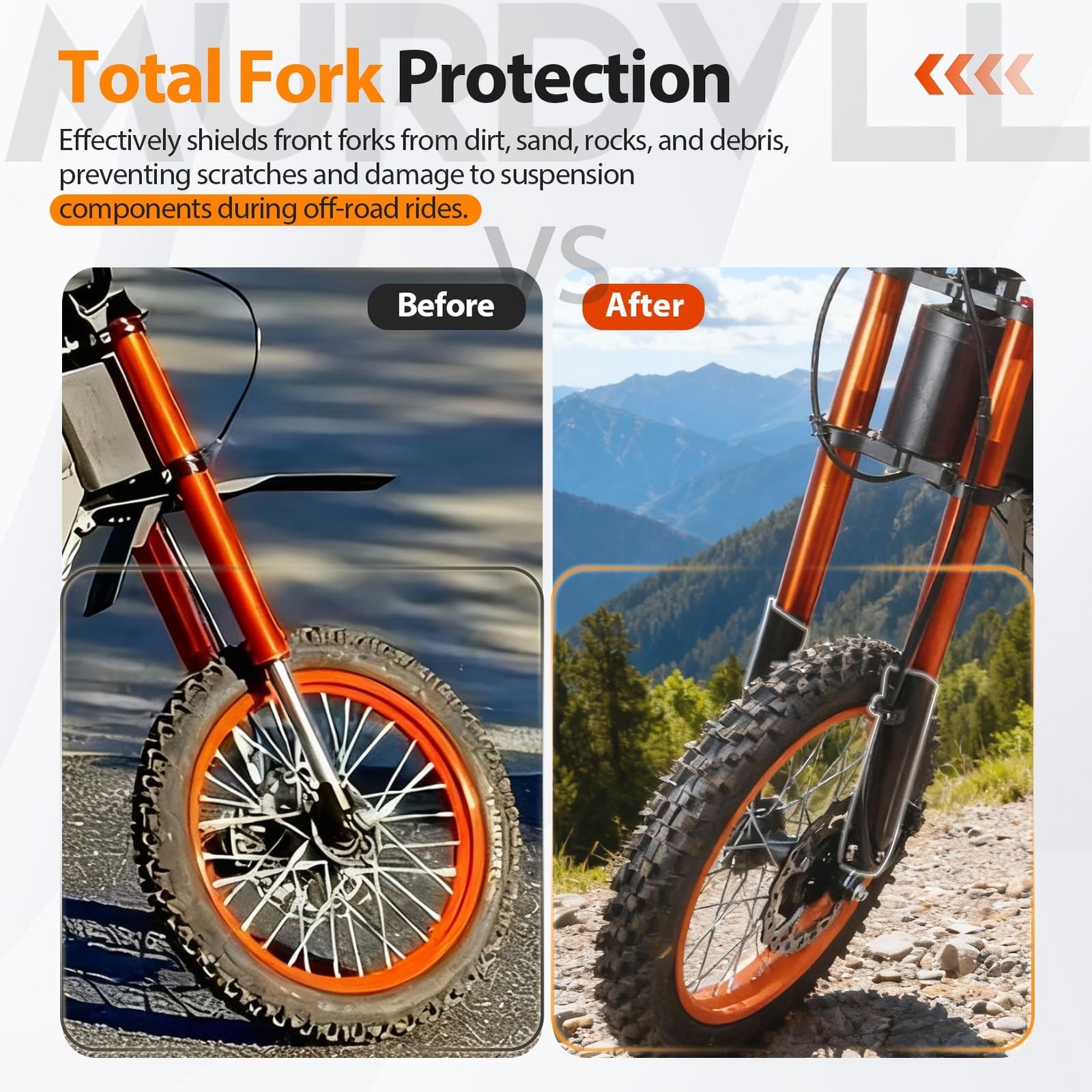 E Dirt Bike Front Fork Guards for Tutti Soleil 01, Fork Wraps for tuttio | Eb…
