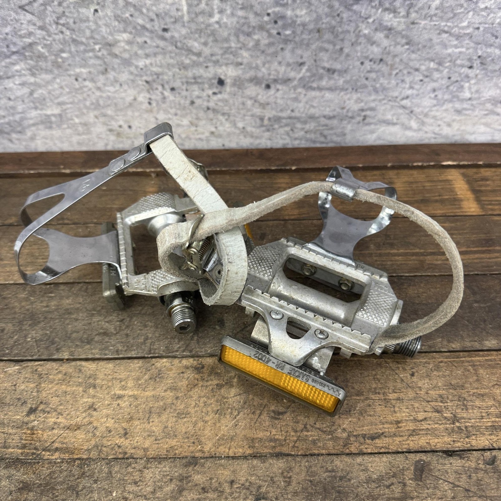Vintage SR Eleven SP-11 Pedals 720 Touring Bike Toe Clips Japan