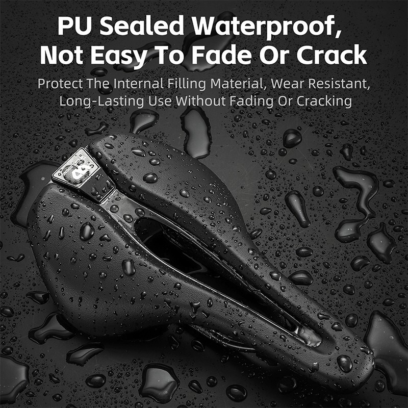 WEST BIKING PU Leather T700 Carbon Fiber Road Bike Saddle Bicycle Saddle Cushion