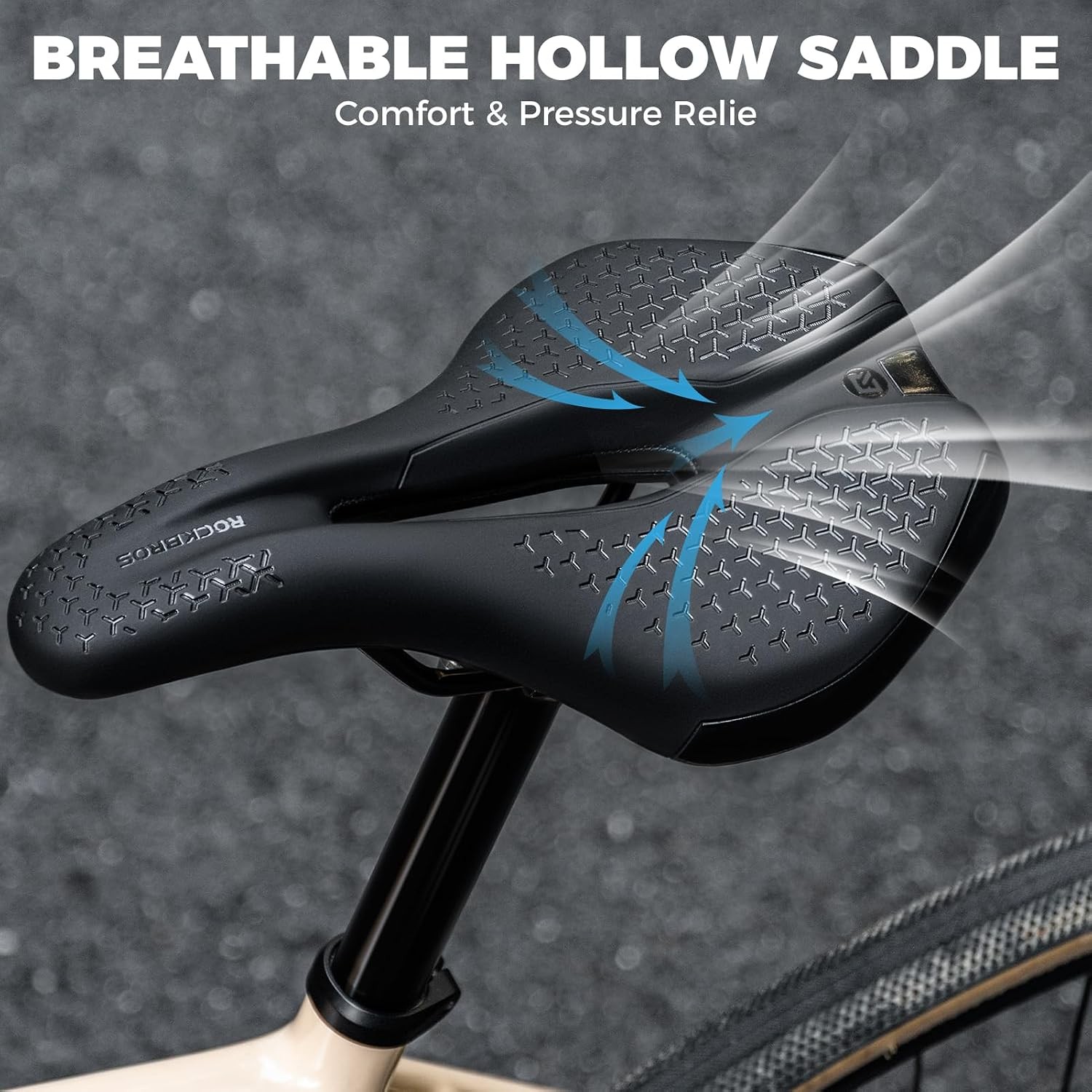 ROCKBROS Gel Bicycle Saddle Comfortable Soft Breathable Shockproof Seat Cushion