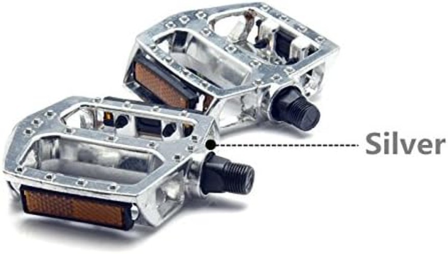 Multi-Color Aluminum Flat Platform Pedals for Road & Mountain Bikes – 9/16″