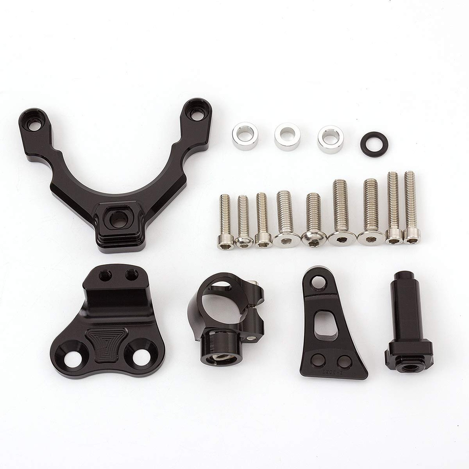 PROCNC Motorcycle CNC Aluminum Steering Damper with Stabilizer Mounting Brack…