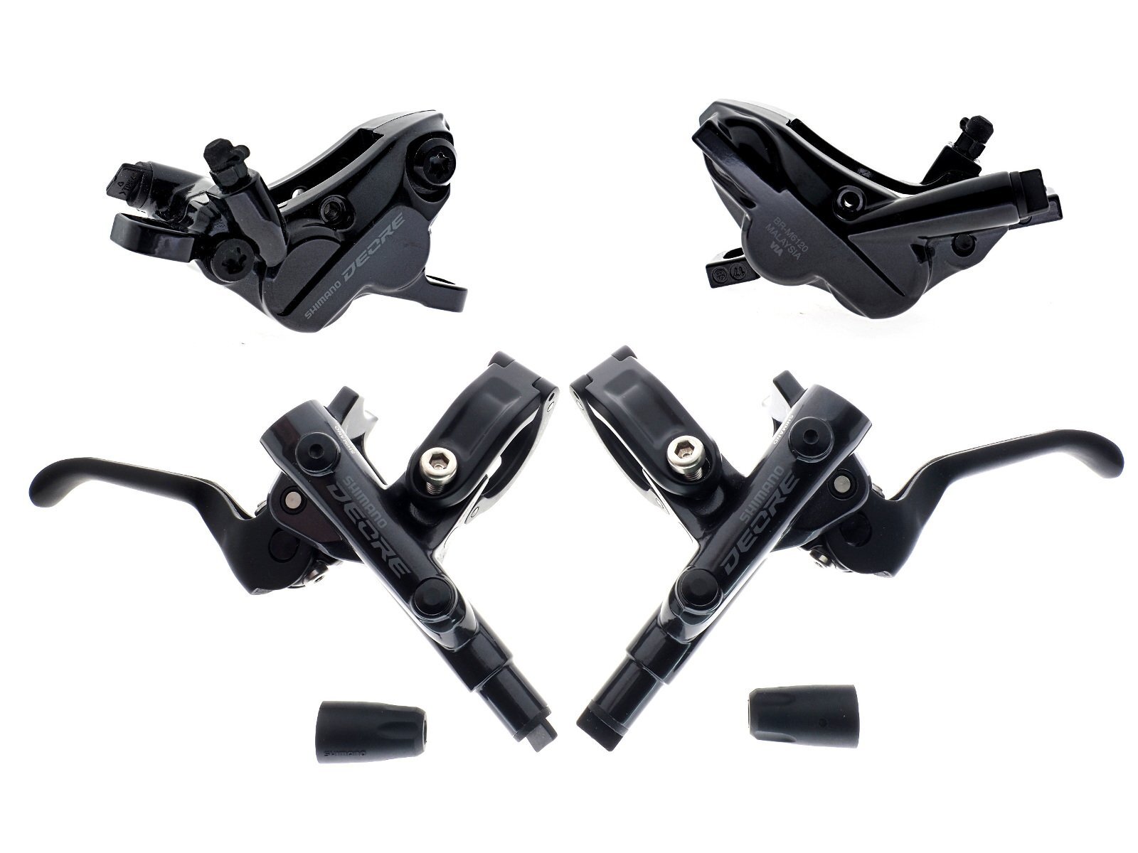 Shimano Deore BL-M6100/BR-M6120 I-Spec-EV Disc Brake Lever/Caliper Set (F+R)