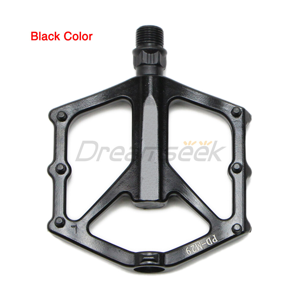 MTB Bike Pedal 9/16″ DU Bearing Sealed Flat Platform Mountain Bicycle Aluminum