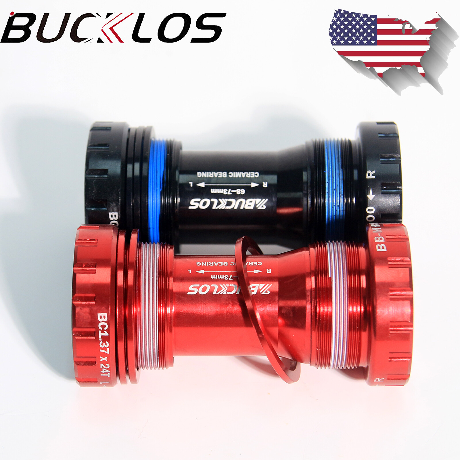 BUCKLOS Bottom Bracket BSA 68-73mm Ceramic Bearing Hollowtech II For Shimano MTB