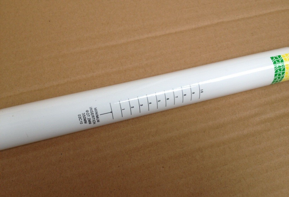 Aluminum MTB Road XC Bike saddle Seat post Backsweep Plain Seatpost 30.8*350mm