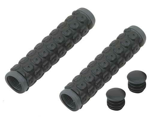 Bike M.T.B Grips 7/8 long 130mm Octagon W/Plug Black. bike part ,bicycle parts.