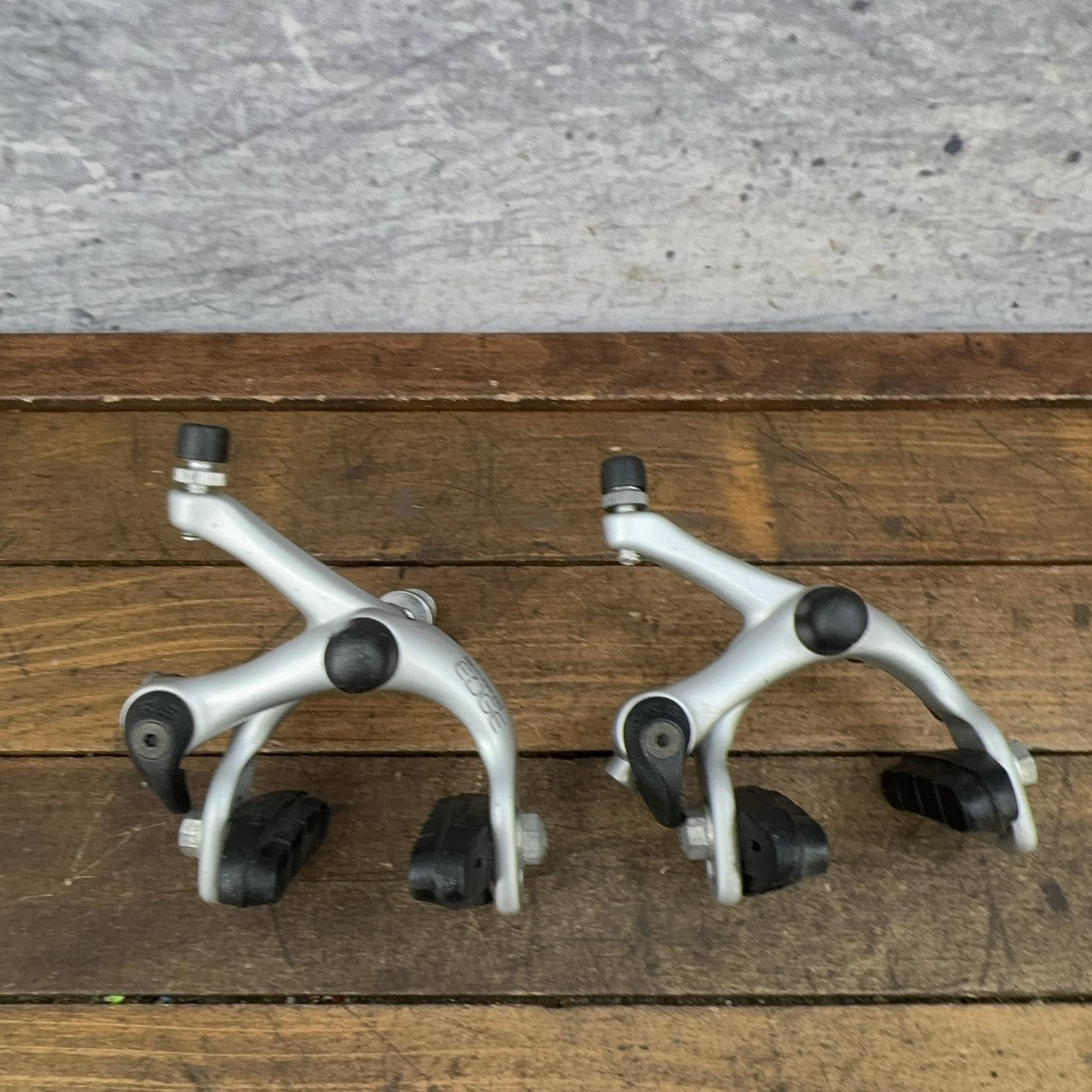 Vintage Dia-Compe EDGE FRS Caliper Brakes Set Silver Side Pull Road Bike Japan